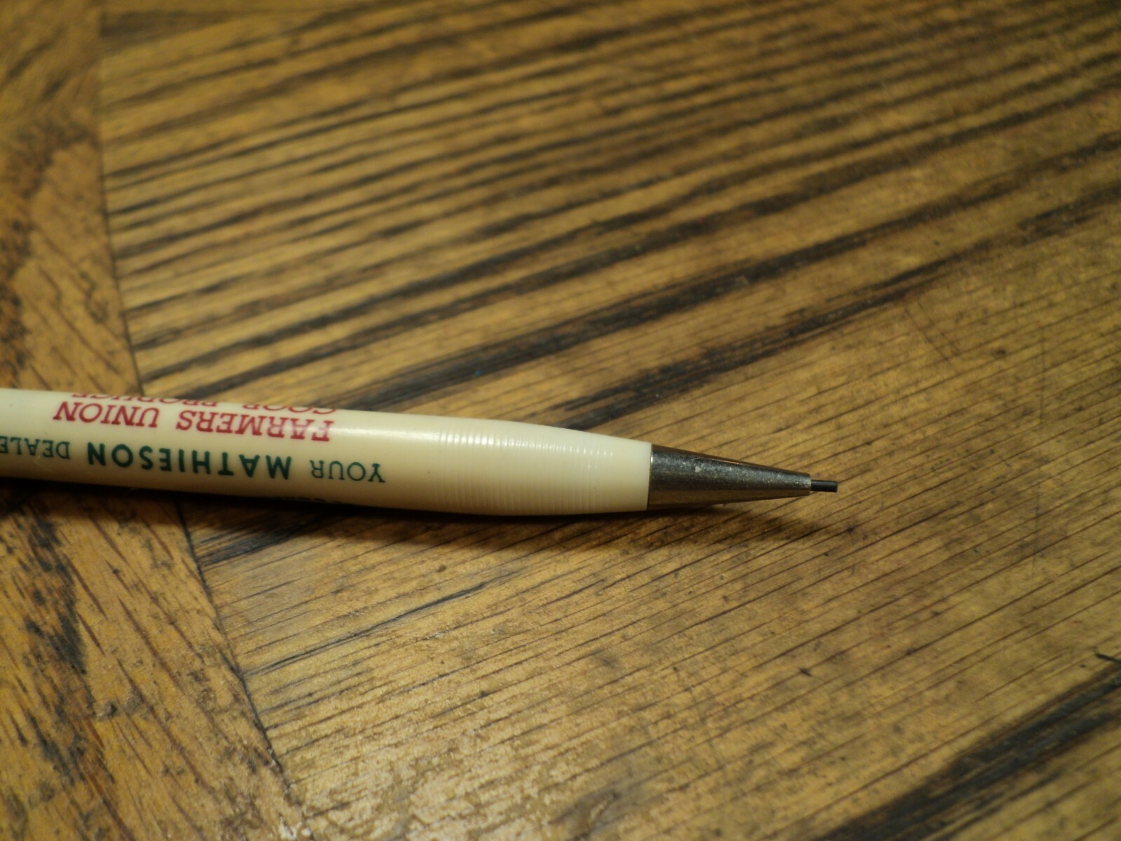 Vintage Short Vernon Mechanical Pencil Mathieson Farmers Union Clay Center KS