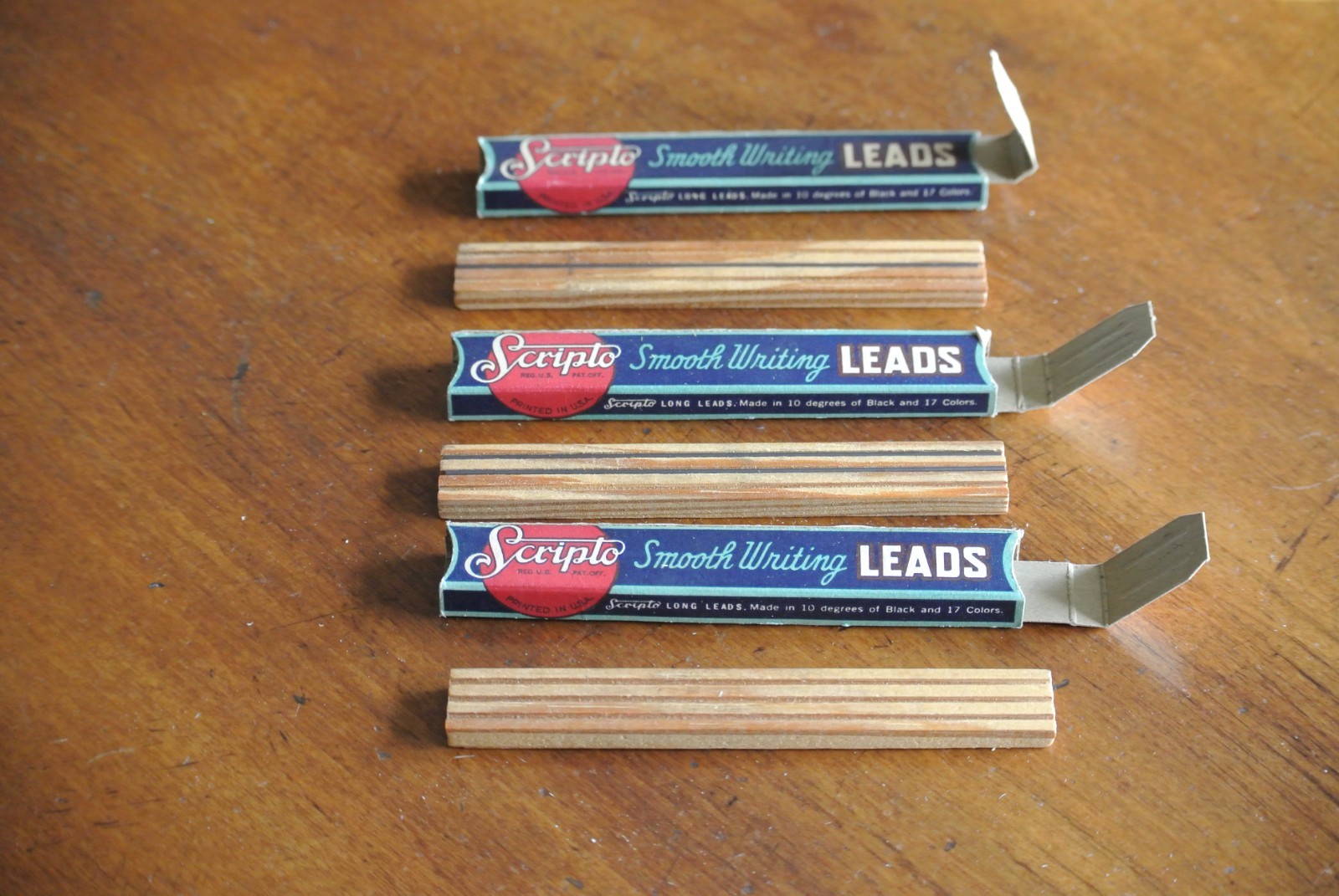 Vintage SCRIPTO Mechanical Pencil Leads Mixed Lot – Some Empty or Partials