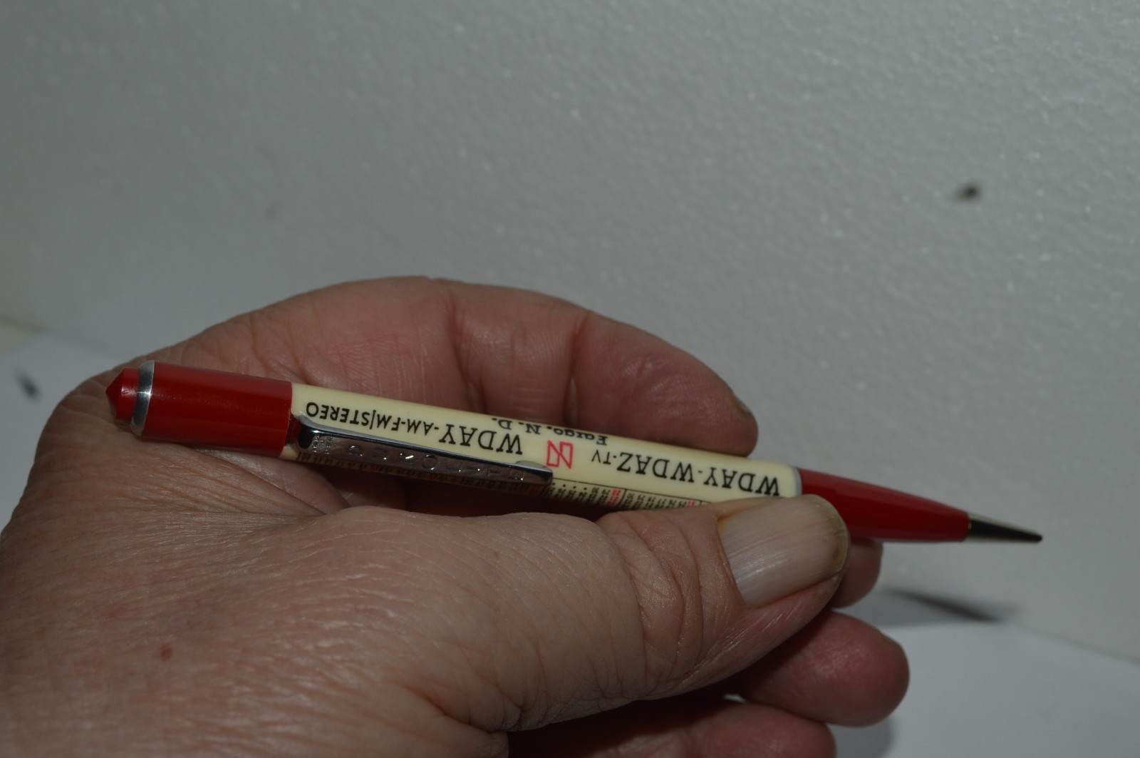DUROLITE Mechanical Pencil 1984 Calendar Year WDAY-WDAZ TV Promo Near Mint Cond