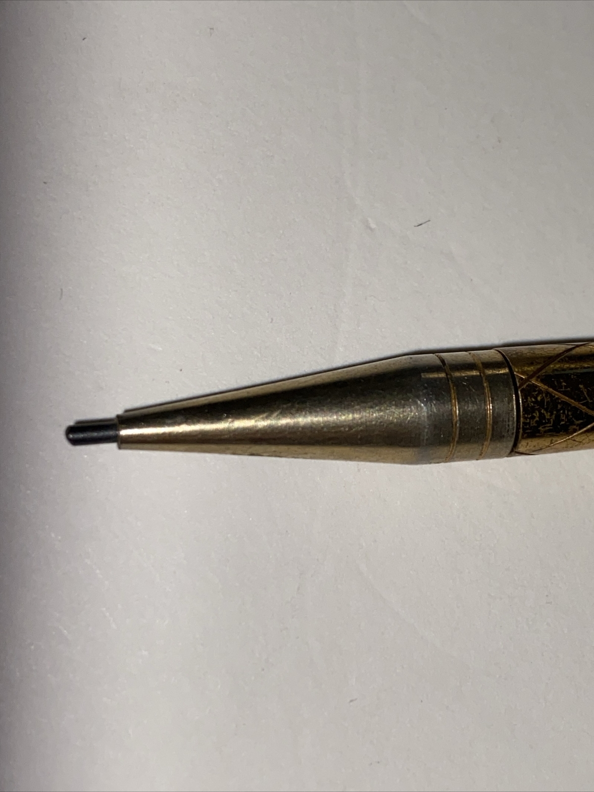 Antique Gold Tone “Pereline” USA Mechanical Pencil c.1920s Fully Functional