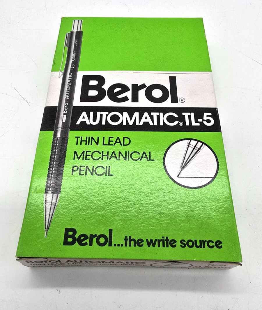 VTG Berol Automatic TL5 0.5mm (12) Mechanical Drafting Pencil Japan NOS in Box