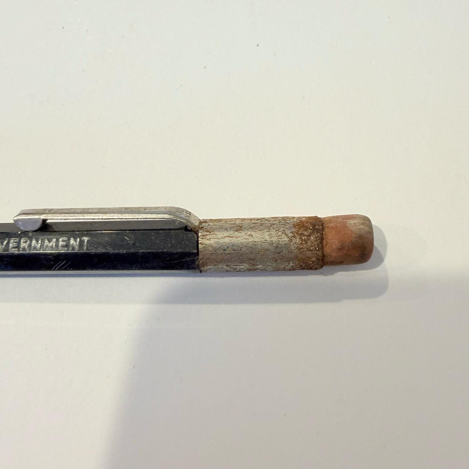 Vintage Property US Government Mechanical Pencil Black Hexagonal Skilcraft Style