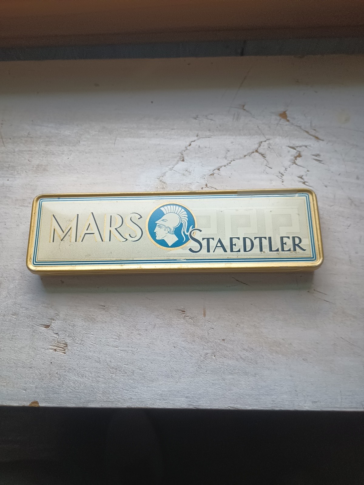 Vintage Mars Staedtler Lumograph Eleven Pencils In Metal Box