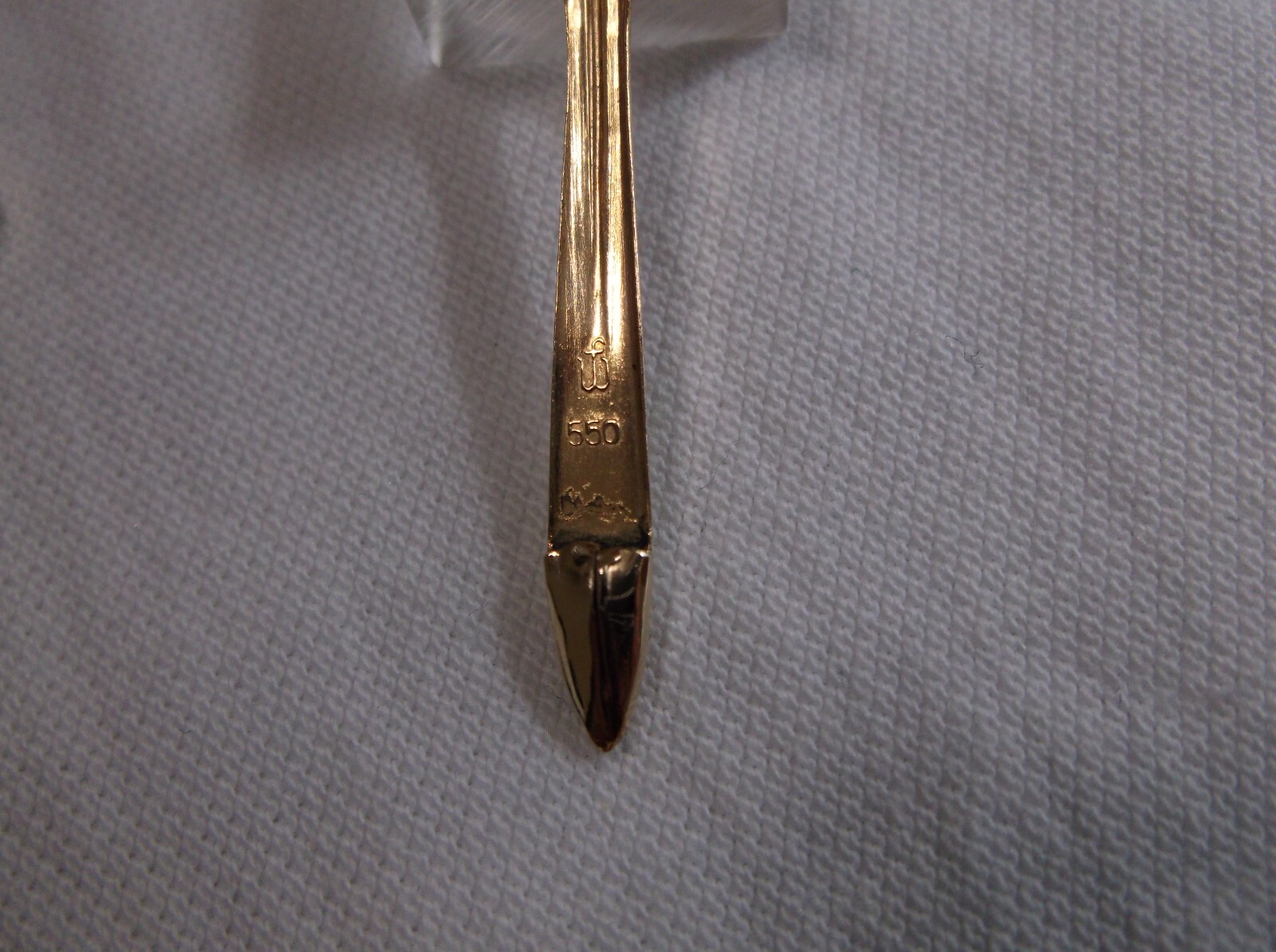 PELIKAN # 550 ROLLED GOLD DOUBLE L / BLACK MECHANICAL PENCIL / 1.18 MM LEAD