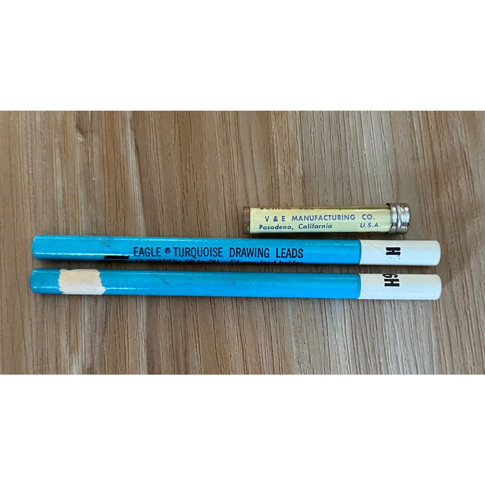 Vintage Berol Turquoise Eagle Drafting Leads V&E Manufacturing 4H H 6H