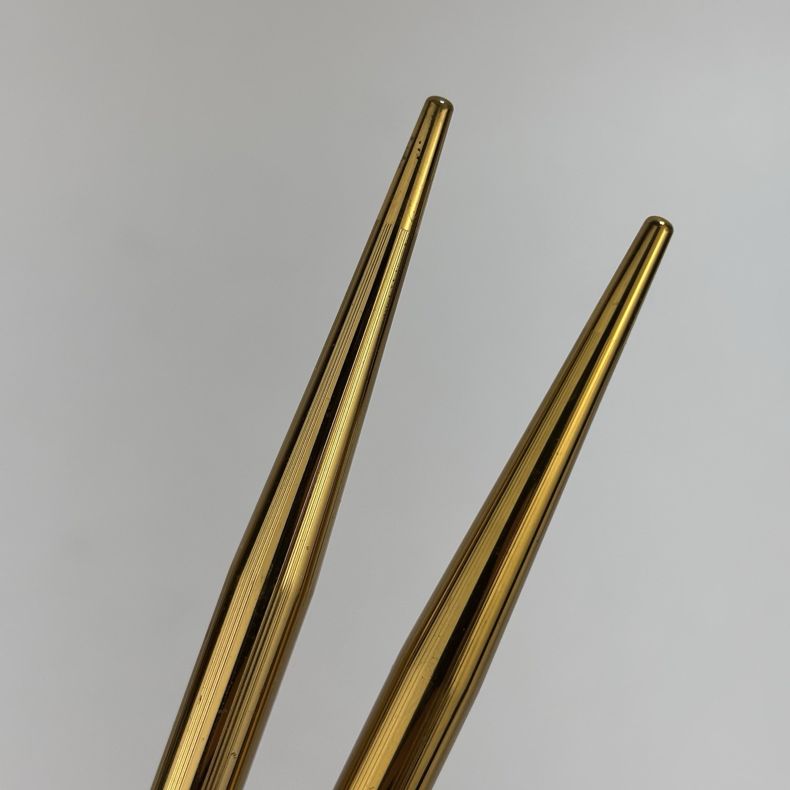 Vintage Mechanical Pencils (2) Unmarked Gold Tone Pointer End