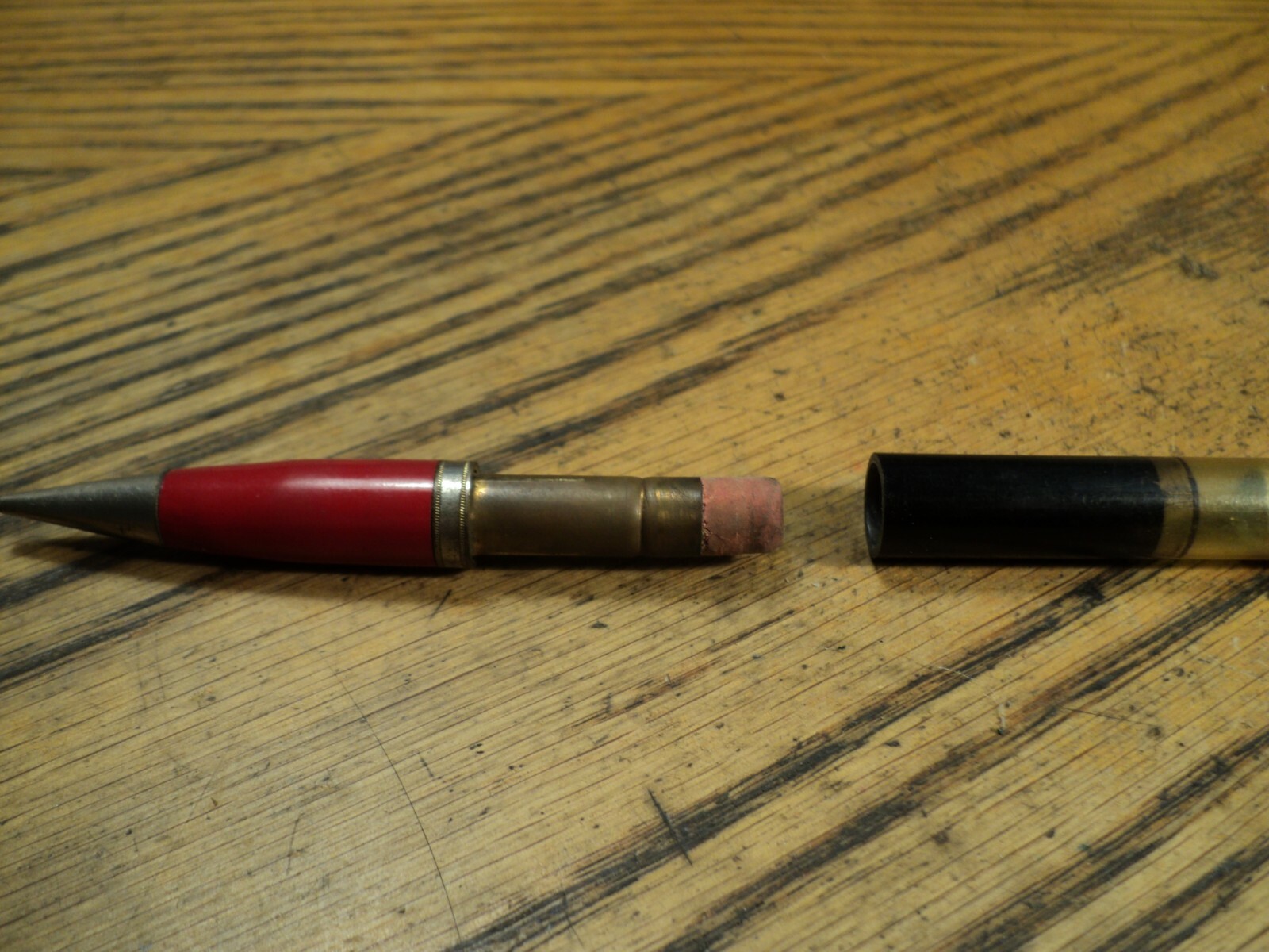 Vintage Mechanical Pencil Moorman’s High Energy Low Fiber Mintrate Filled Cap
