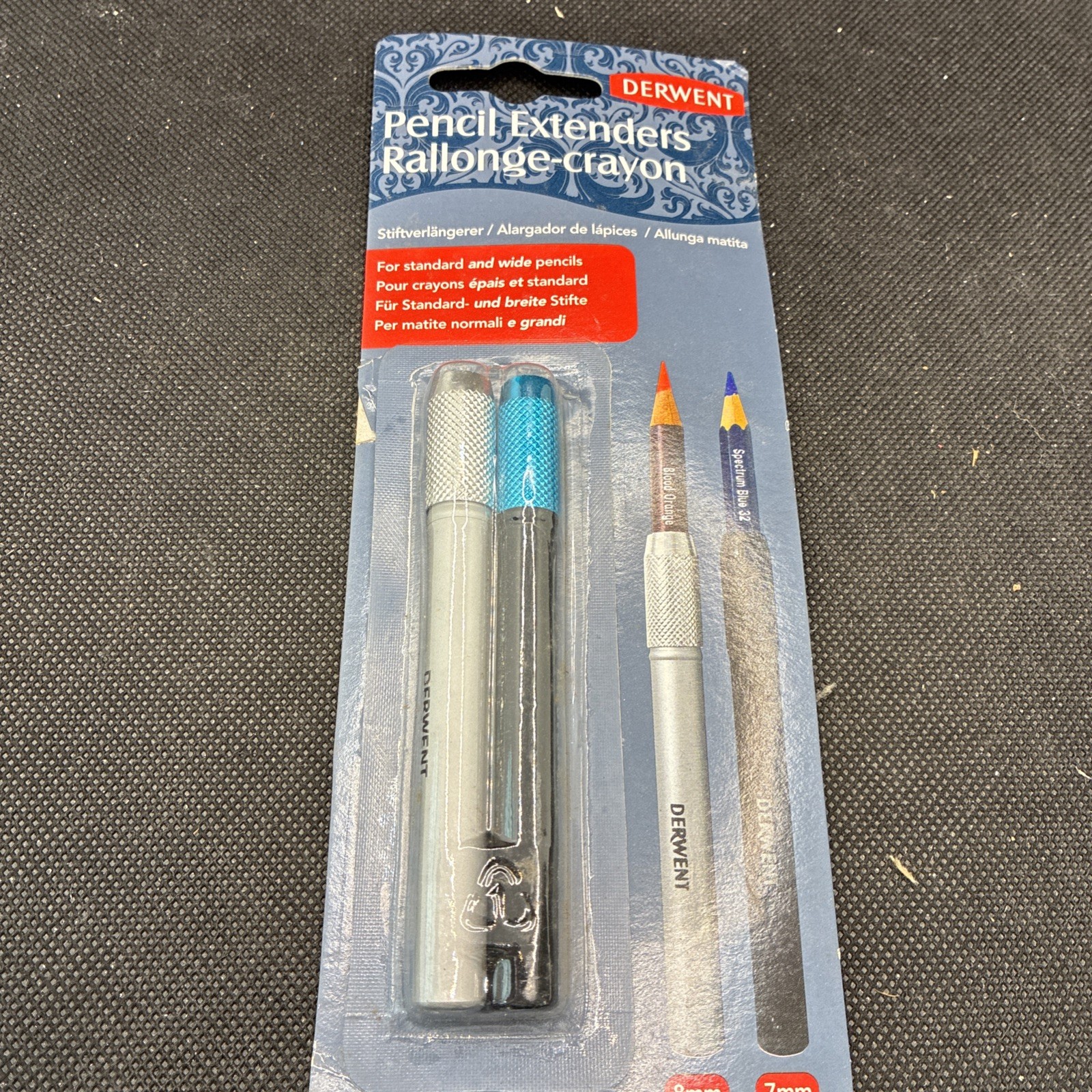1 Pack of Derwent Pencil Extenders Standard & Wide 8mm & 7mm No. 2300124 Loc Ddd