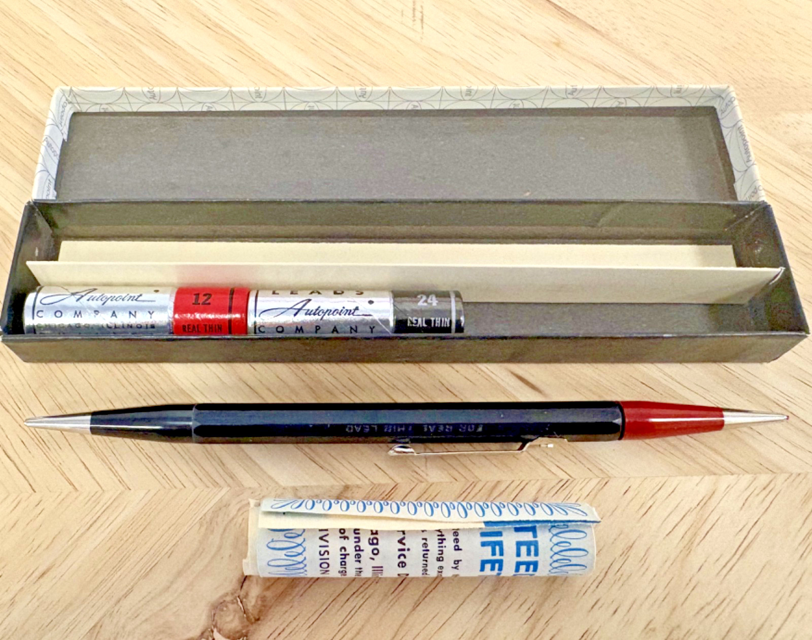 Vintage Autopoint Mechanical Pencil Miller Tool & Die Co Jackson Mich w/ Box