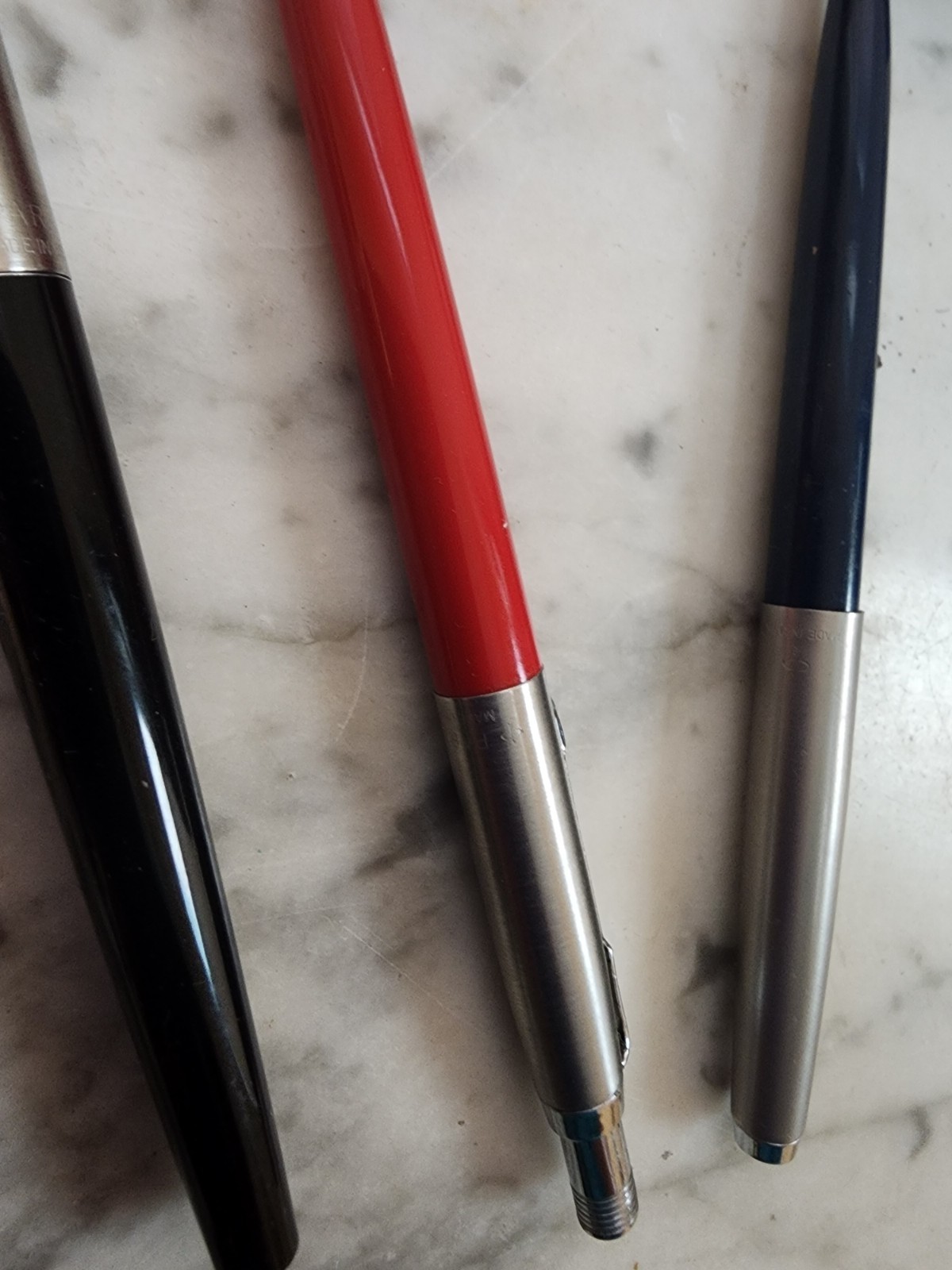 Vtg Parker Arrow Set 3 Pcs 2 Clip Mechanical Pencils & Pen Case 1970s in Box