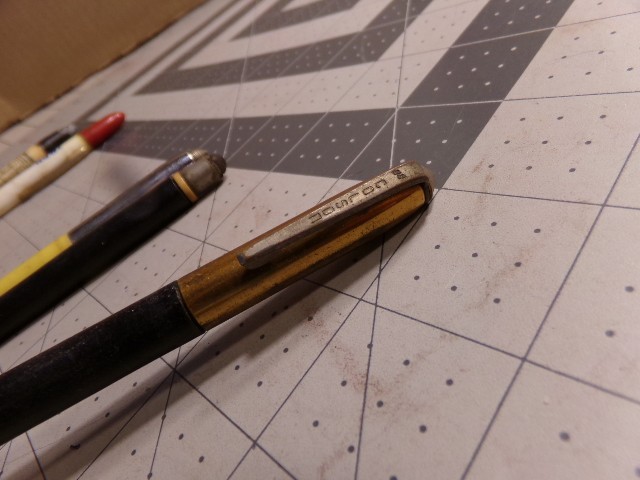5 Vintage Advertising Mechanical Pencils. 2 Colson, 3 Redipoint.