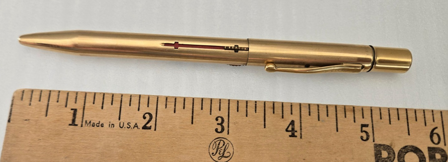 Vintage Norma 3 Color Mechanical Pencil 1/10 14K Gold Filled Work Great