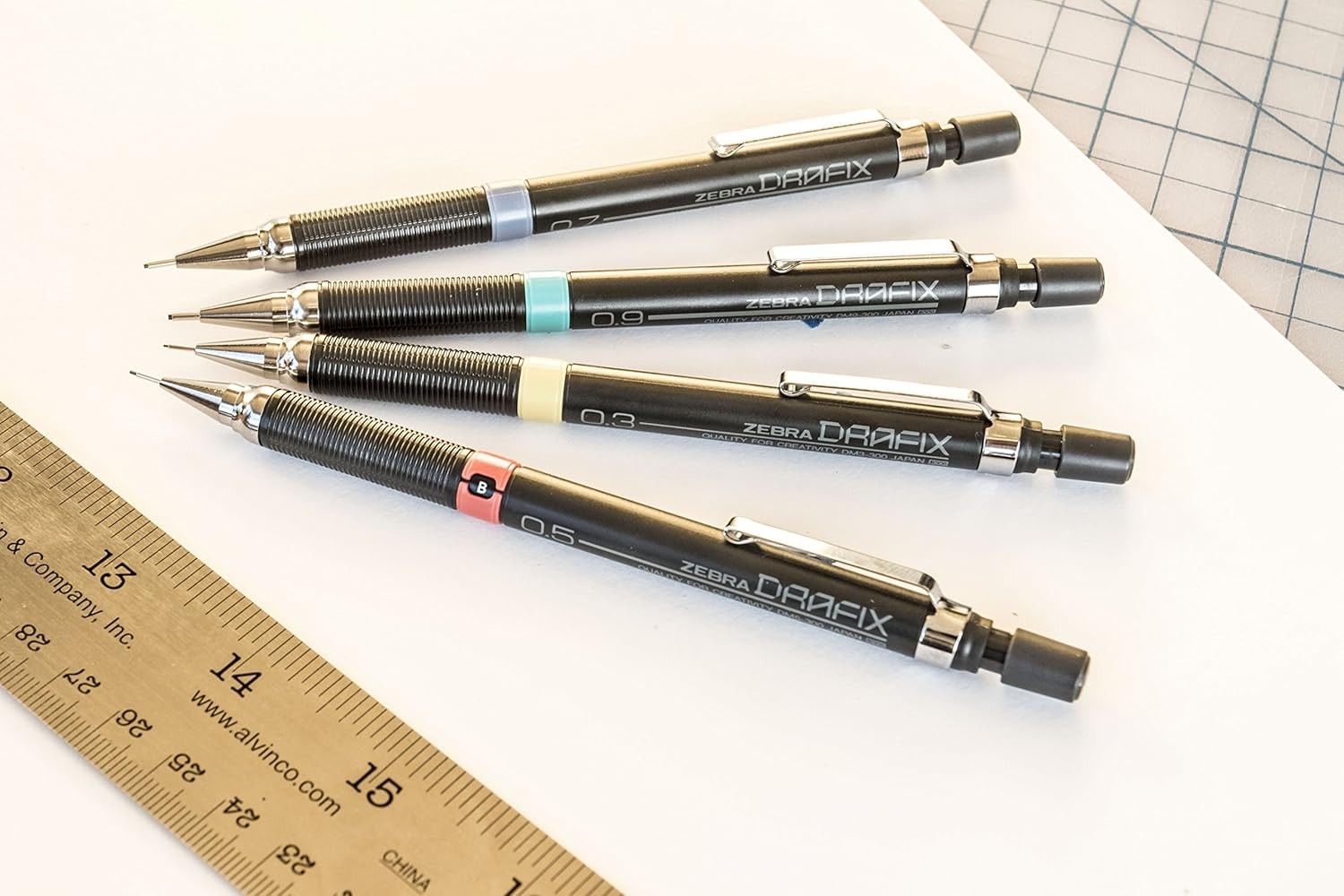 Zebra Zensations Drafix Technical Pencil 0.9mm Mechanical Drafting Teal