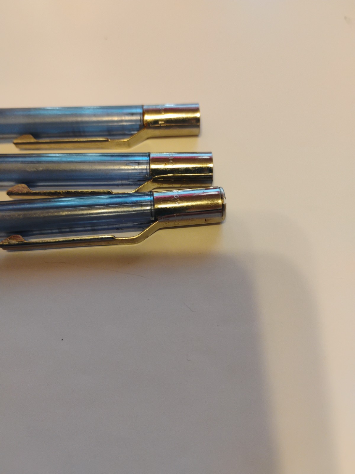 3 Vintage Pentel QuickerClicker PD347 Mechanical Pencil 0.7mm – Blue Translucent