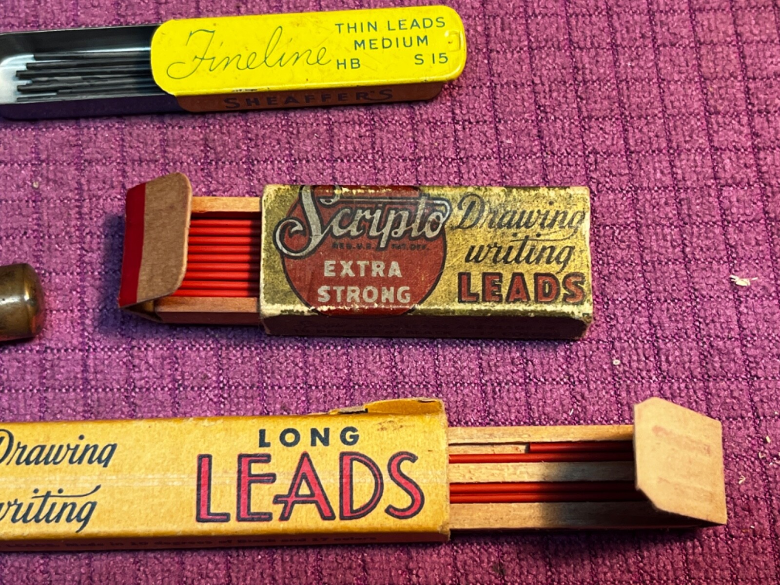 Vintage Lot of Assorted Leads, And Mechanical Pencil.