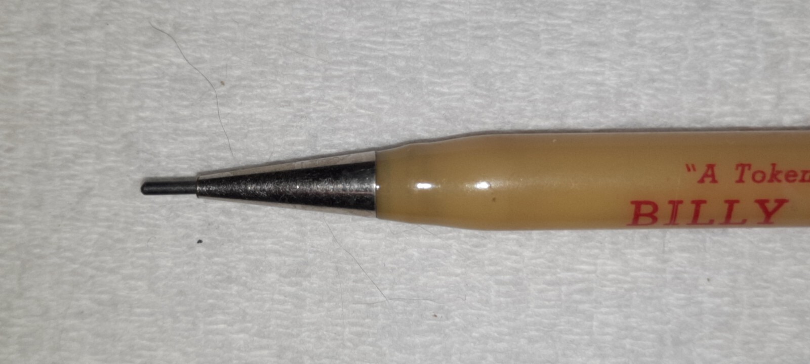 “Billy Madden*YOUR CANDY MAN*Phone 42 S 3*Scottsbluff, Nebr.” Working Pencil