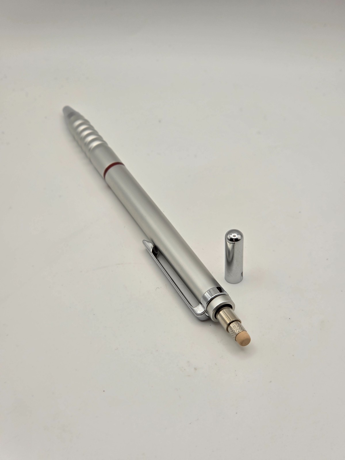 Vintage Rotring Tikky Double Push 0.5mm Mechanical Pencil Silver Matte Boxed