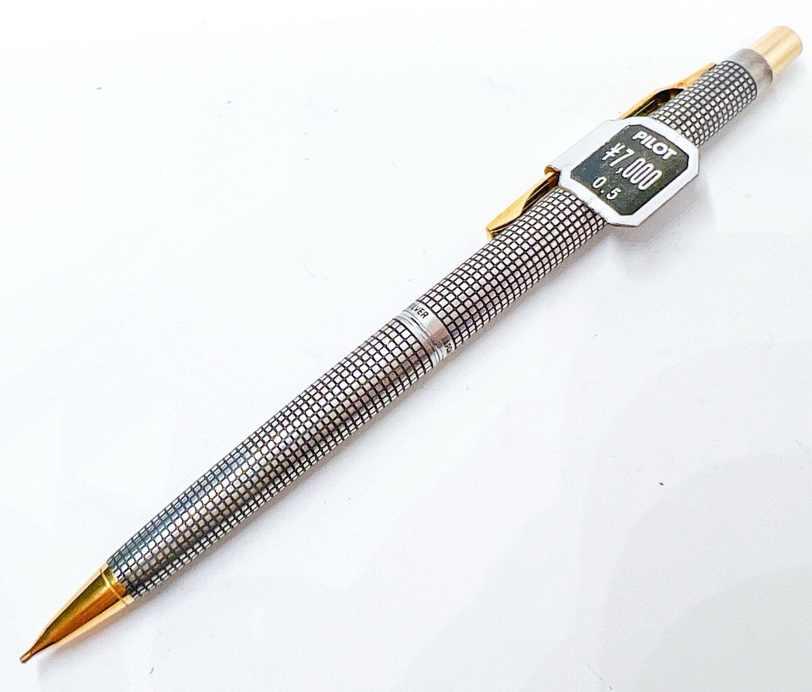NOS Pilot Custom Gold Trim Ver. sterling silver 925 Mechanical Pencil 0.5mm