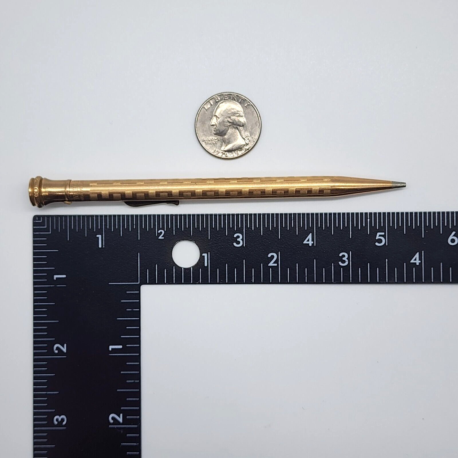 Vintage Wahl Eversharp Gold Filled Mechanical Pencil – Greek Key Style Pattern