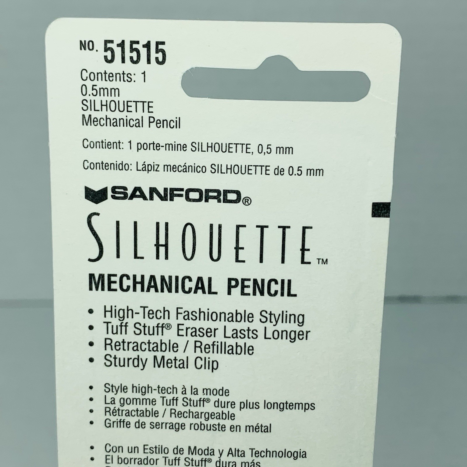Sanford Silhouette Pencil 0.5mm Pencil Cushion Grip #51515 NEW 1996 Vintage NOS