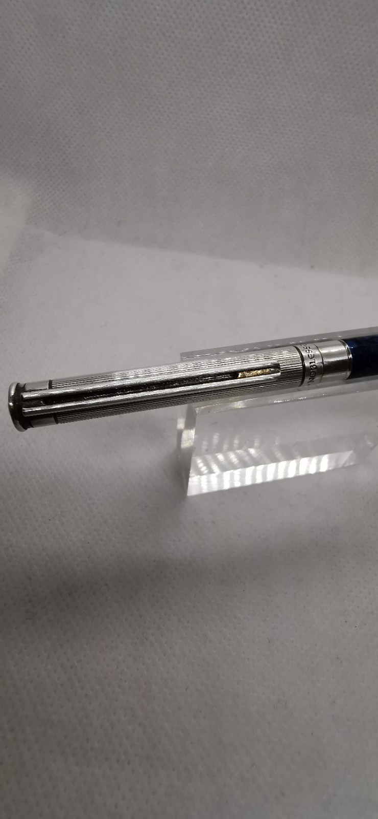 Montblanc Noblesse Oblige Marble Blue Silver Twist Click 0.7mm Mechanical Pen