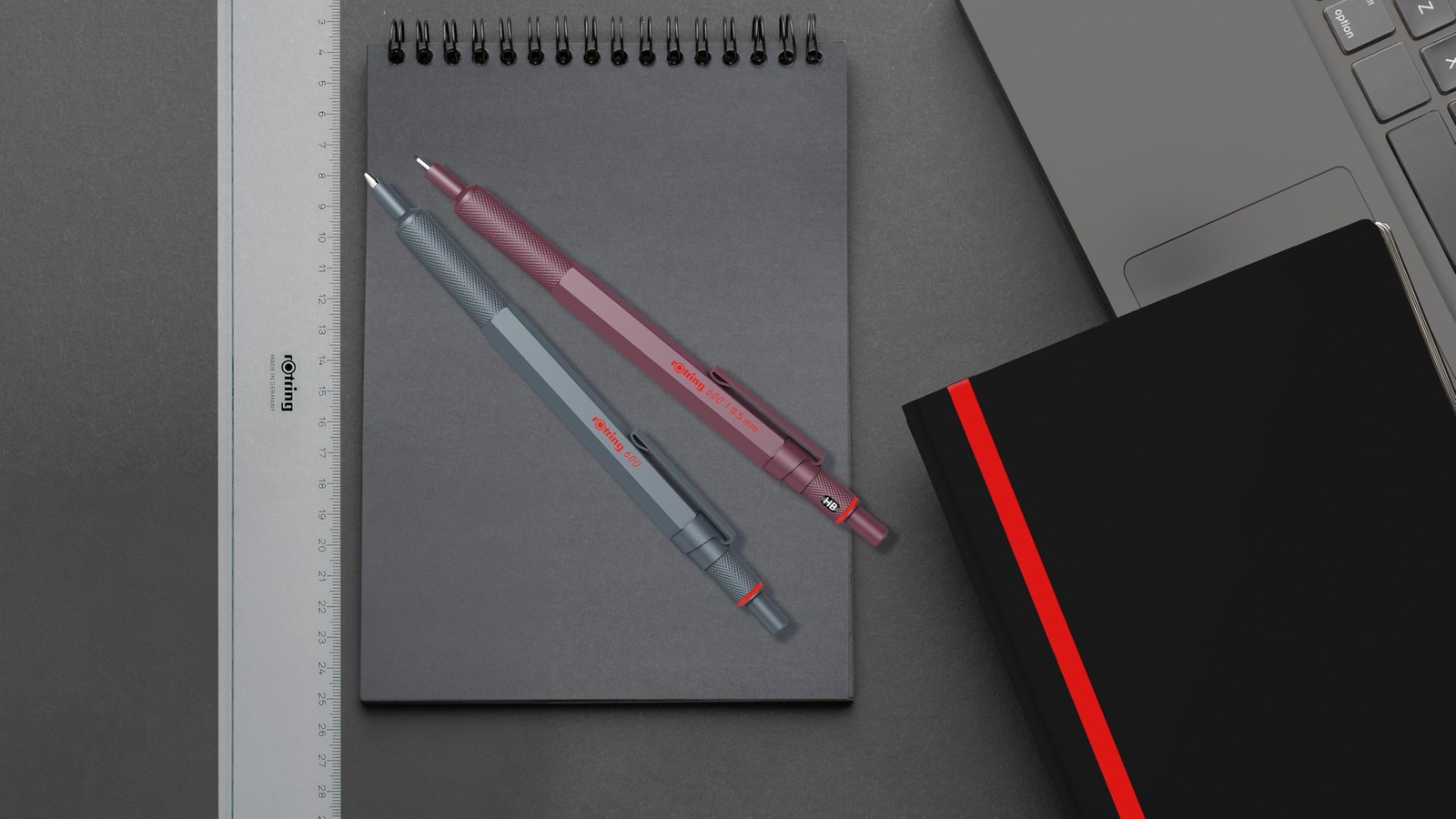 600 Full-Metal Body 0.7mm Mechanical Pencil Black for Precise Ruler-Based Dra…