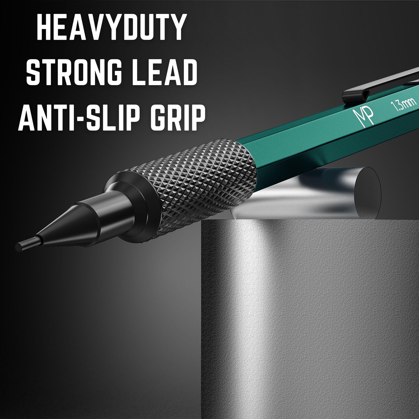 Mr. Pen- Metal Mechanical Pencil Set with Lead 3 Count (Pack of 1), Black