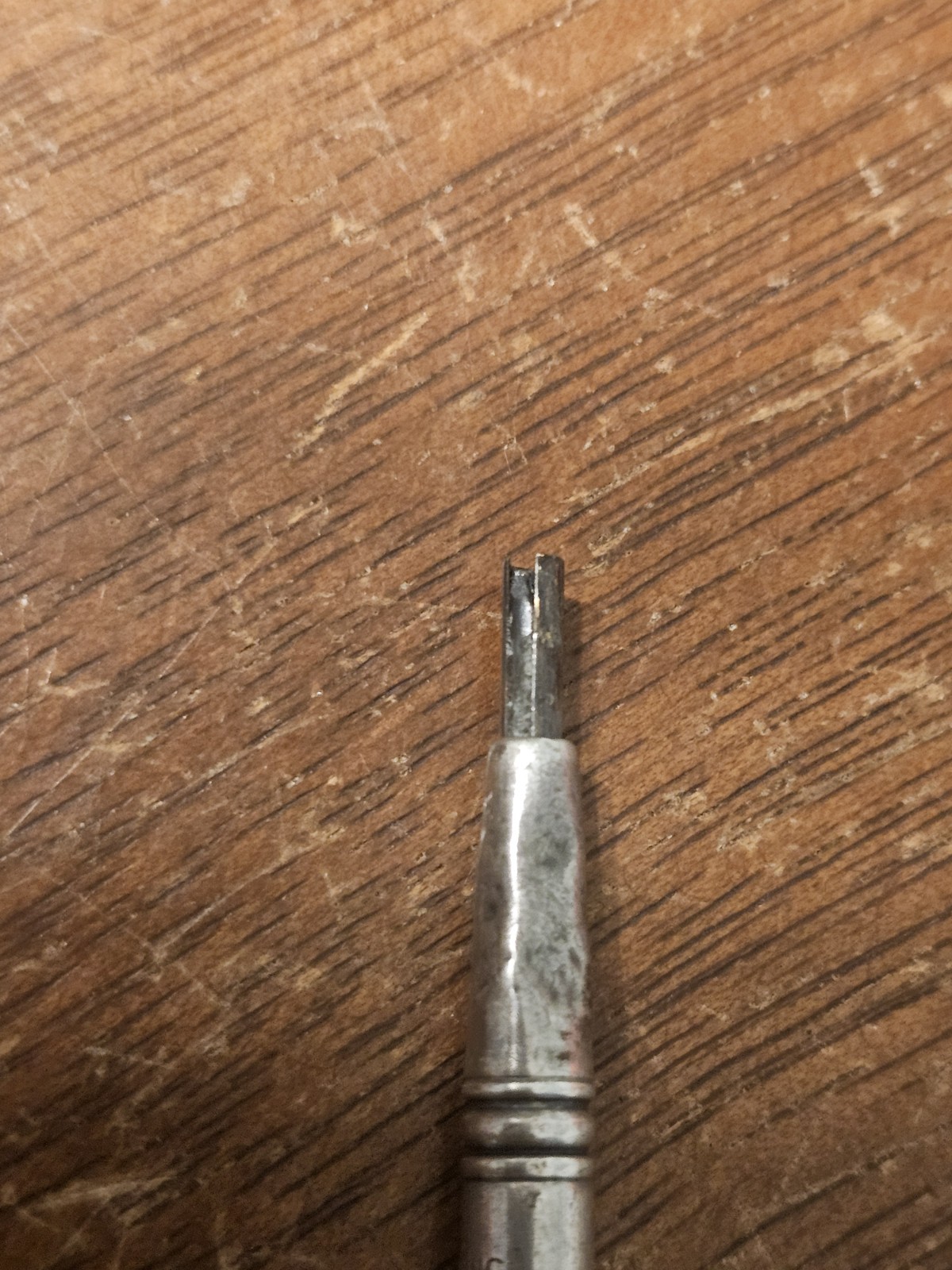 Sterling Silver Sliding Propelling Mechanical Pencil Ring Top Victorian Era Vtg