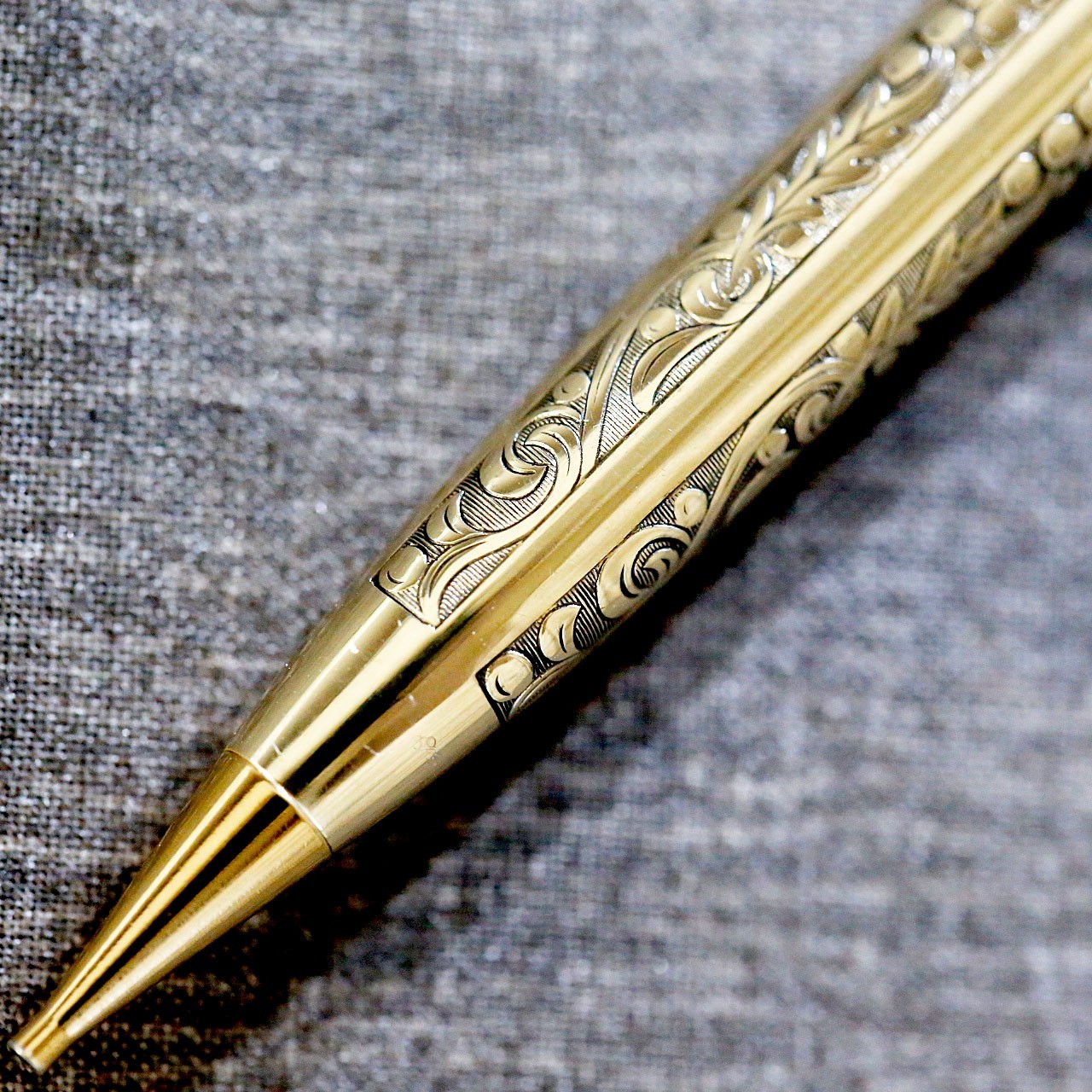 Vintage Sheaffer Mechanical Pencil 12K GF Gold Filled Floral Engraved USA