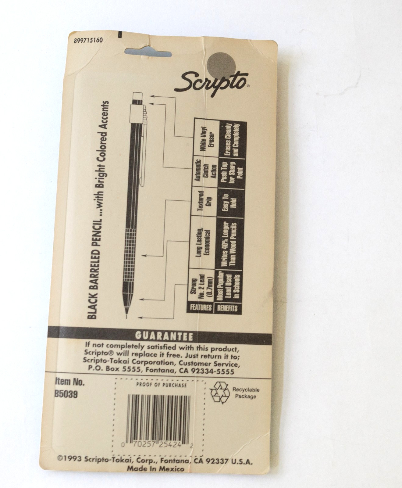 Vintage 1993 Scripto IQ Automatic Mechanical Pencils NOS