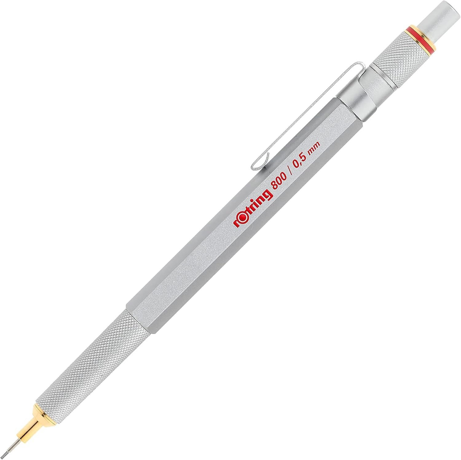 Innovative 0.5mm Silver Mechanical Pencil: Retractable, Comfortable & Precise
