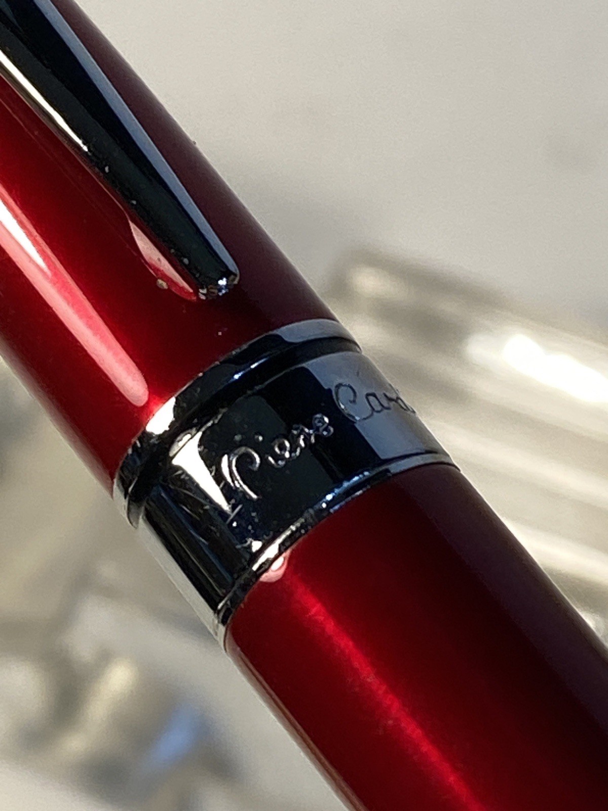 Pierre Cardin Mechanical Pencil Metallic Red & Chrome