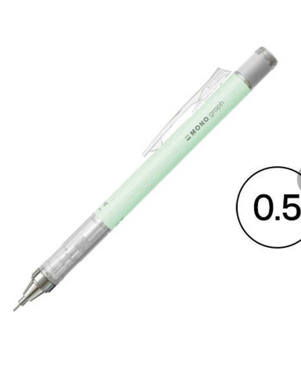 Lots Of Three Tombow mechanical pencils Pastel MONO Graph 0.5mm + Free Erasers