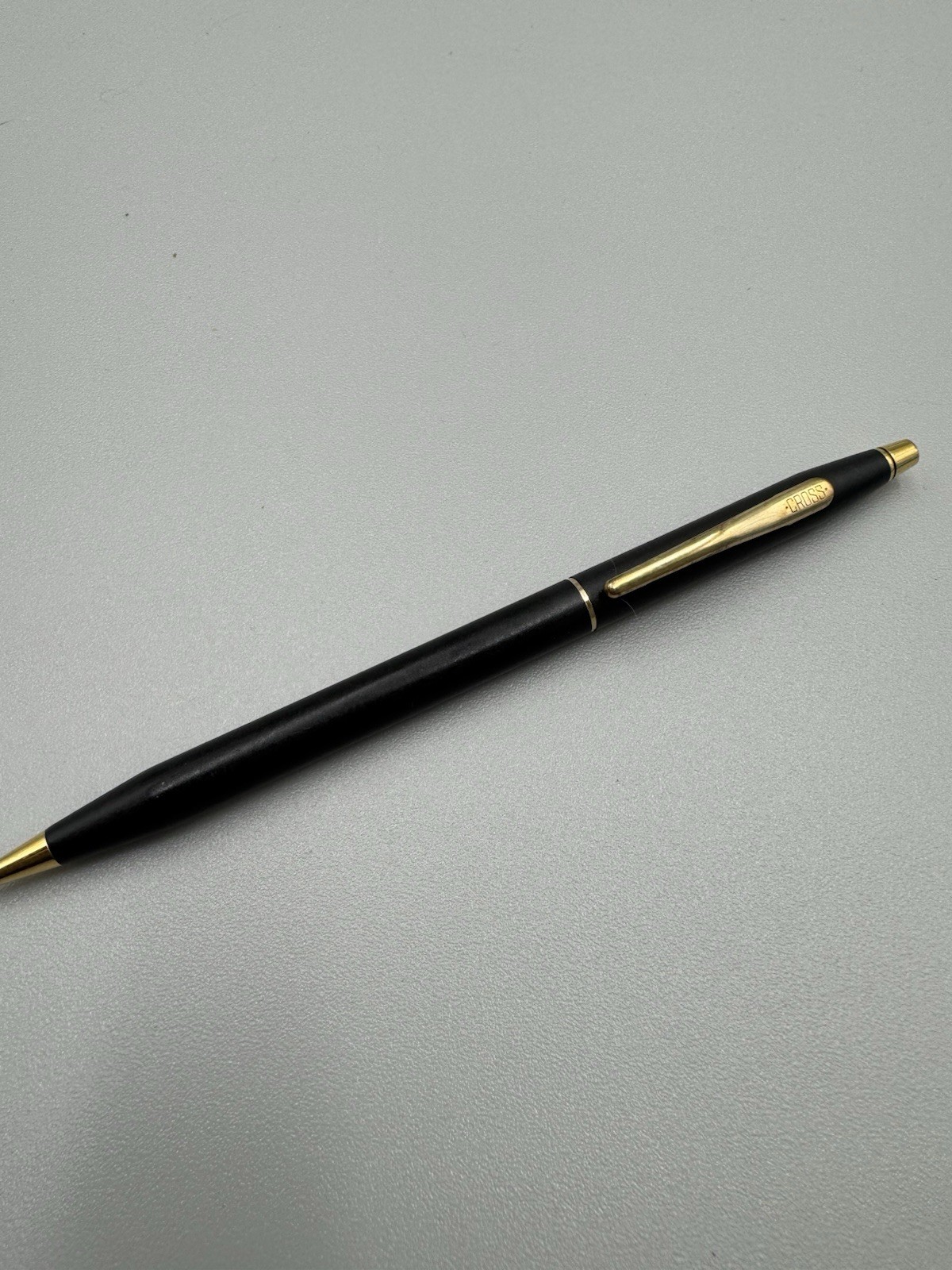 Vintage Cross Classic Century Gold Trim Mechanical Pencil Matte Black