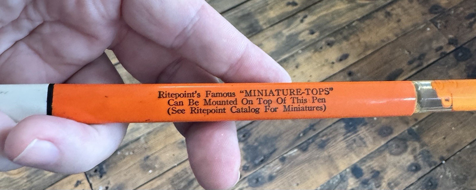 Large Vintage Ritepoint Semi Truck Salesman Sample Display Top Marker Pen