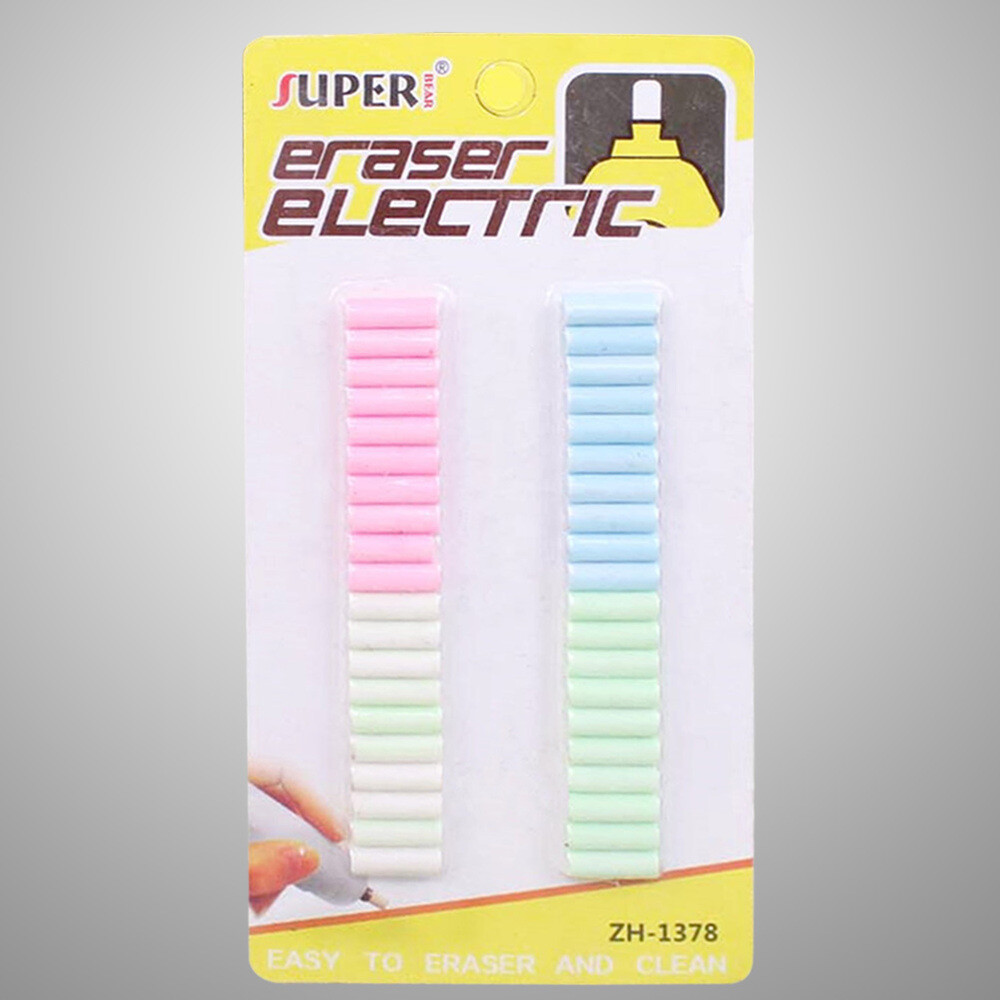 Replacement Eraser Pencil Electric Rubber Core Student Use Refill Replacements