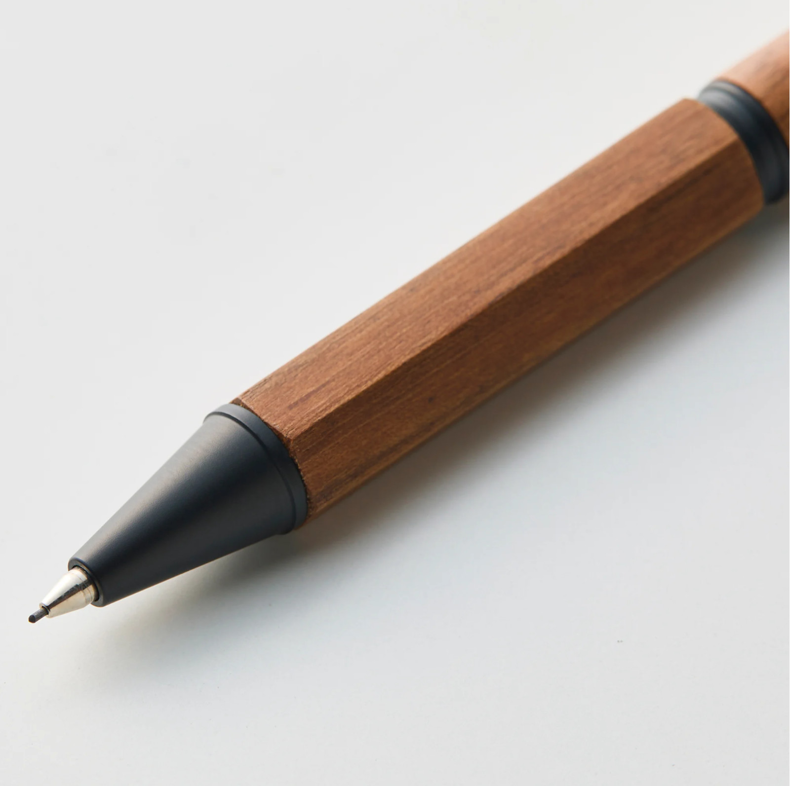 Kitera LIFT+ Wood 0.5mm Mechanical Pencil Walnut Brass Made in Japan