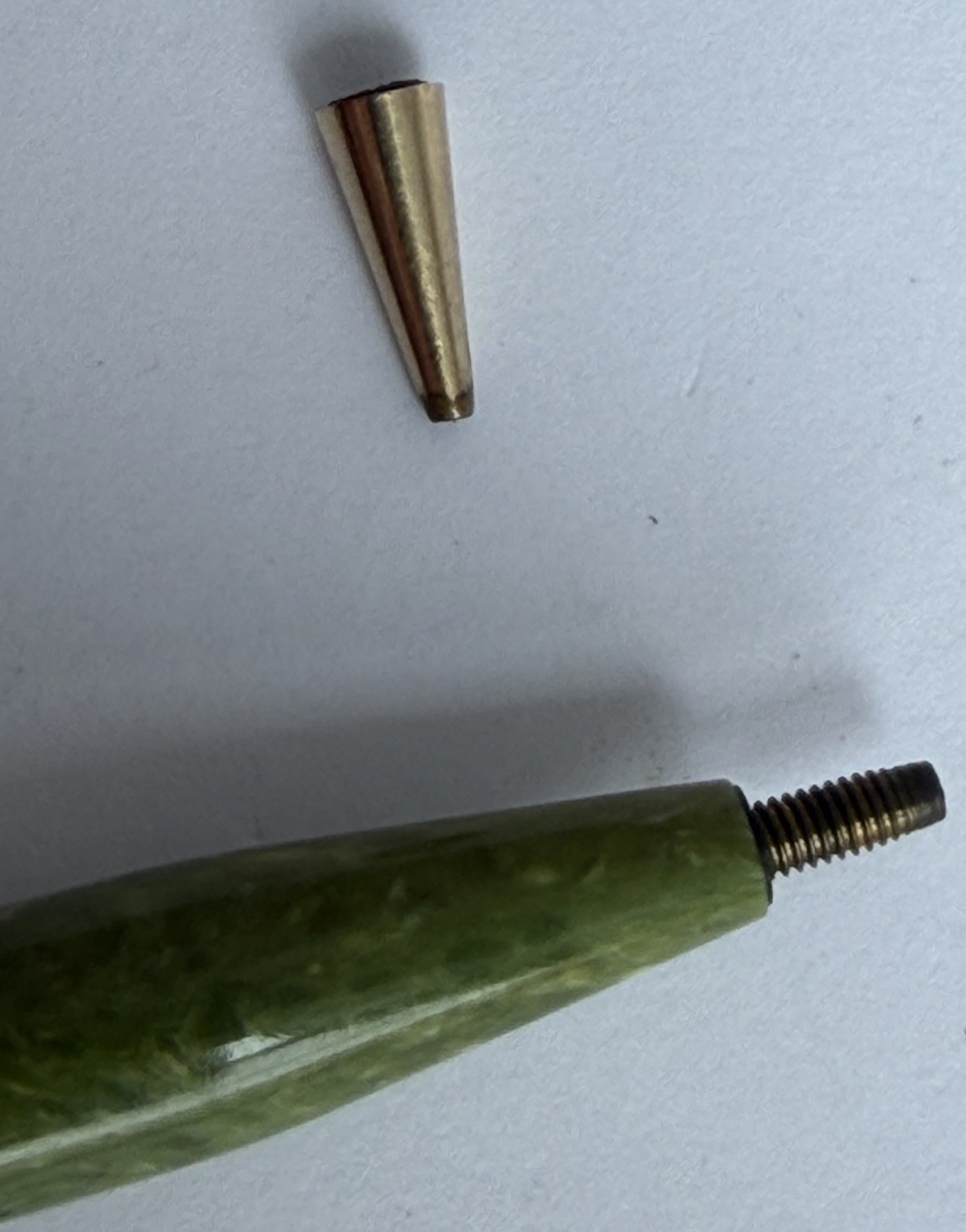 ATQ VTG 1920’s Sheaffer’s Lifetime Gold Filled Marbled Green Mechanical Pencil