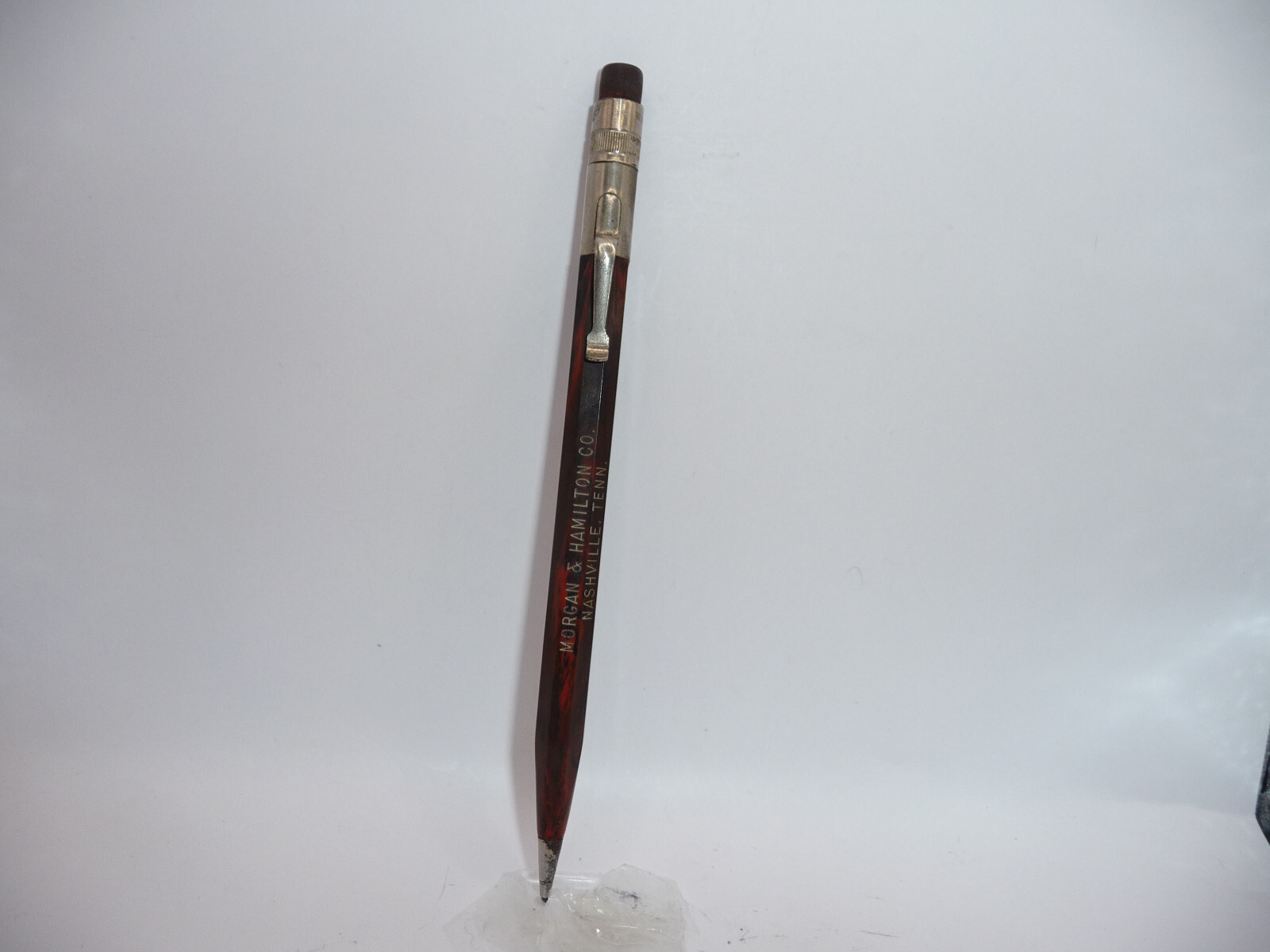 Wahl-Eversharp Vintage Woodgrain l.l mm Pencil–working—–chrome trim
