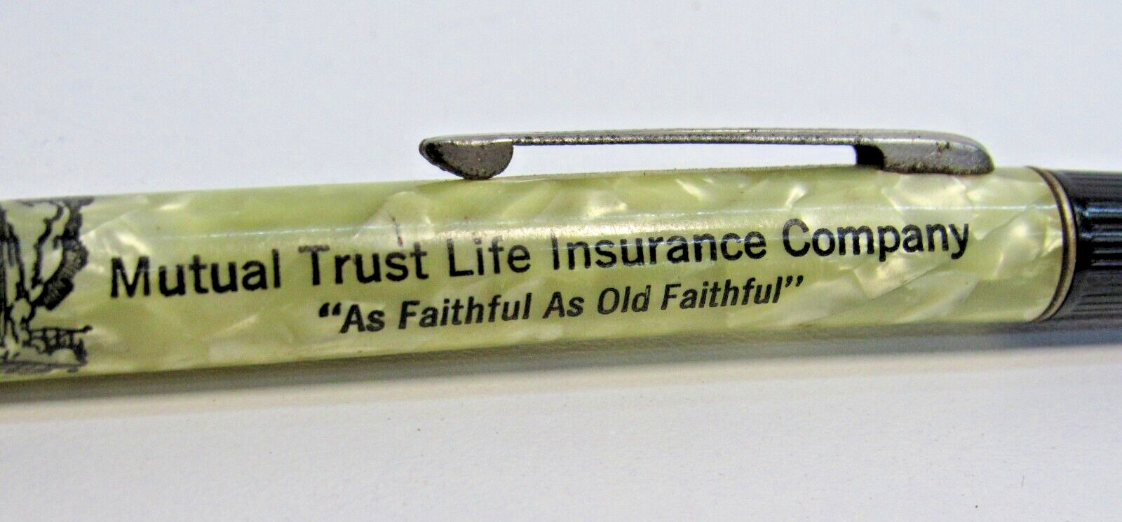 Vtg Autopoint Mechanical Pencil Advertisement Mutual Trust Life Insurance -A14
