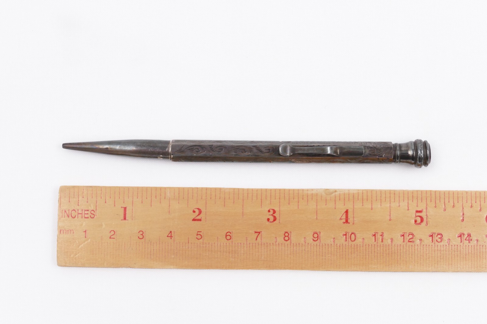 Vintage Everpoint Sterling Silver Pencil with Jewel Gem Top READ