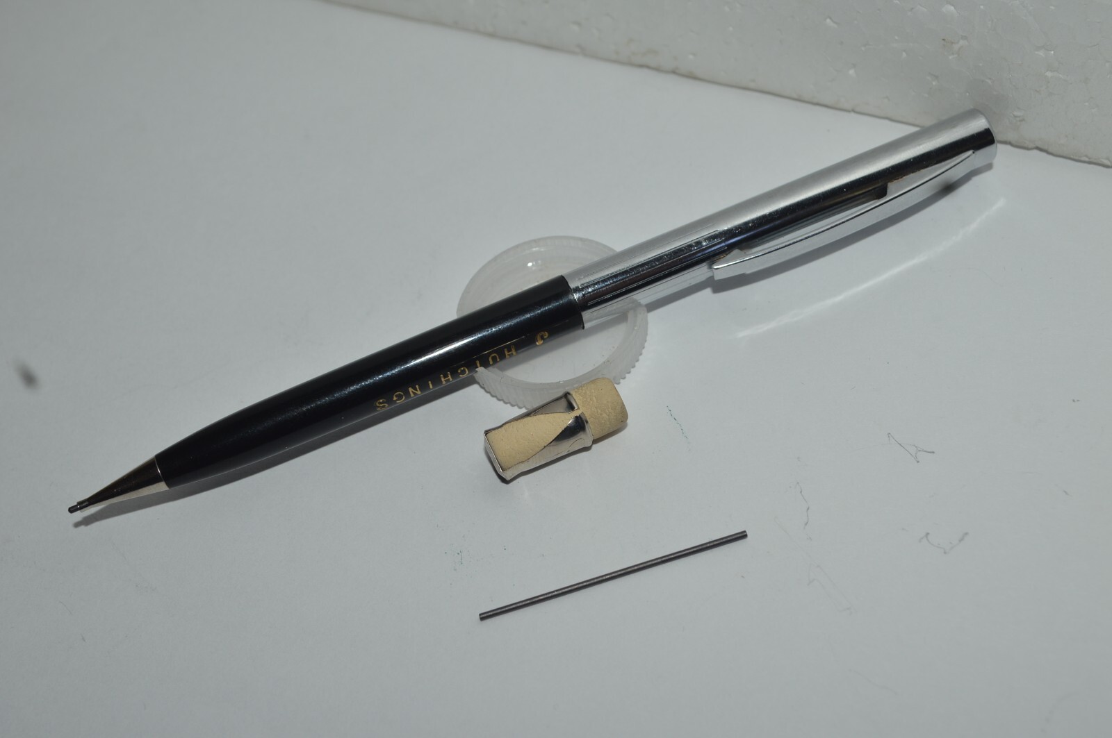 SHEAFFER Mechanical Pencil 0.8mm Engraved J Hutchings Circa 1960’s Tested Works