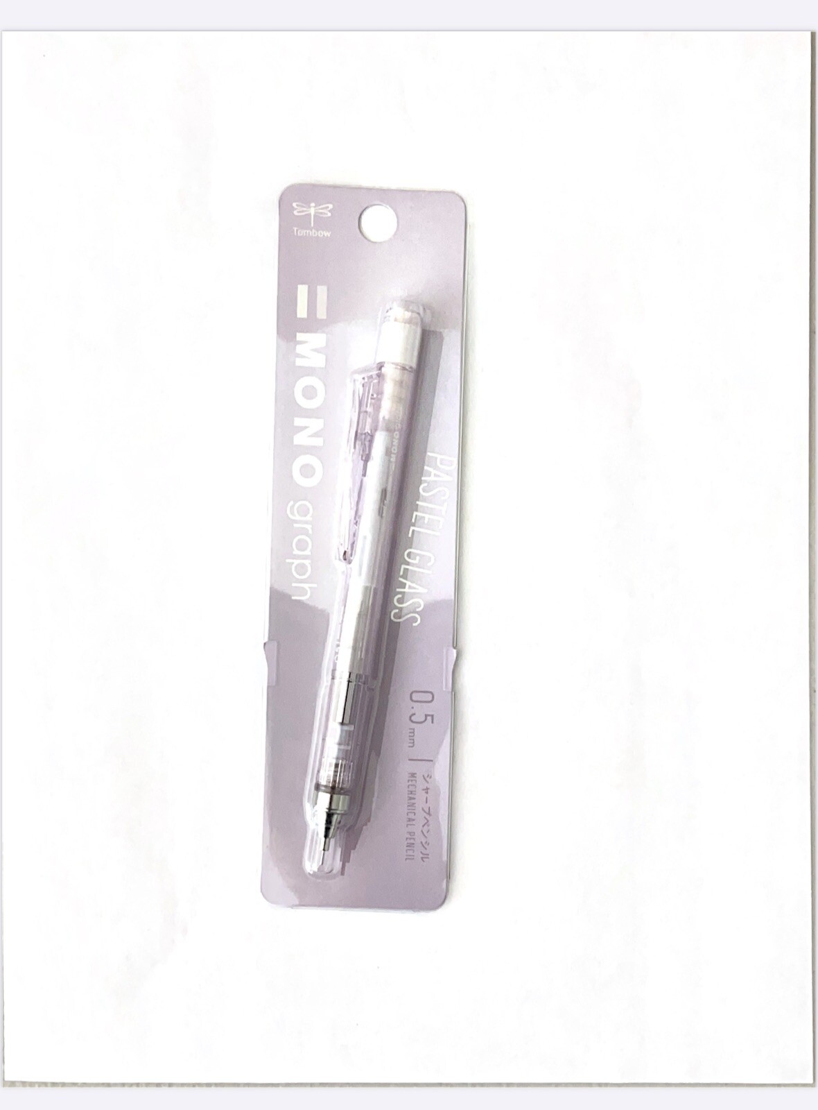 Tombow Mechanical Pencil Pastel Glass MONO Gragh Limited 0.5mm + Free UNI Leads