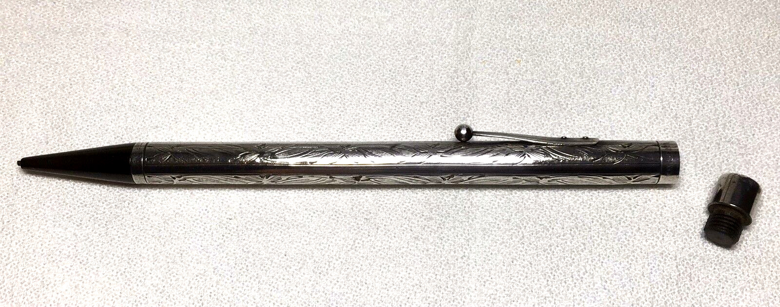 Waterman Sterling Pansy Pattern Pencil From The Mid 1920’s Excellent Working