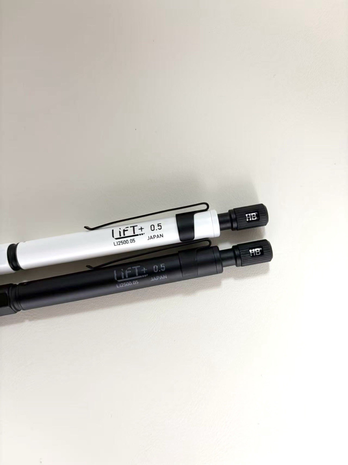 Kitera LIFT+ Mechanical Pencil 0.5mm Set Black & White Made in Japan Drafting