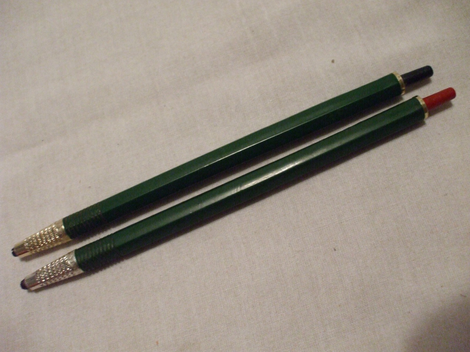 A W Faber Castell Locktite H & 3H Mechanical Pencils 2mm Lead Steel Tube Vtg USA