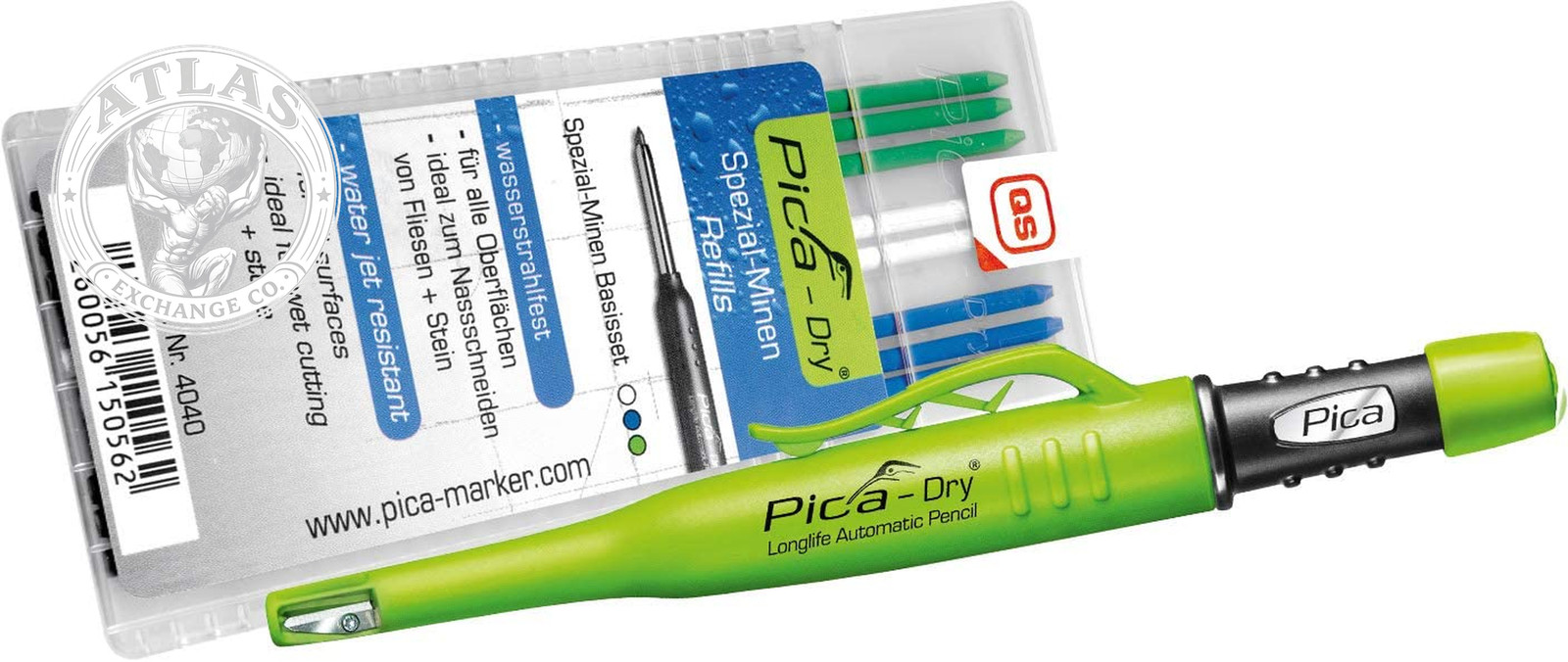 Pica 3030 + 4040 Dry Pen Including Special Lead Base Set, Carpenter’S Pencil, Gr