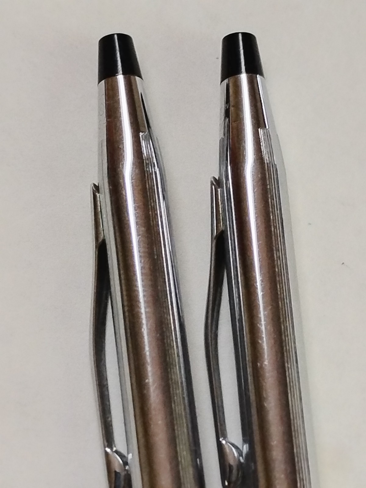 Vintage Cross Silver Chrome Mechanical Pencil and Pen Set Made in USA #P10