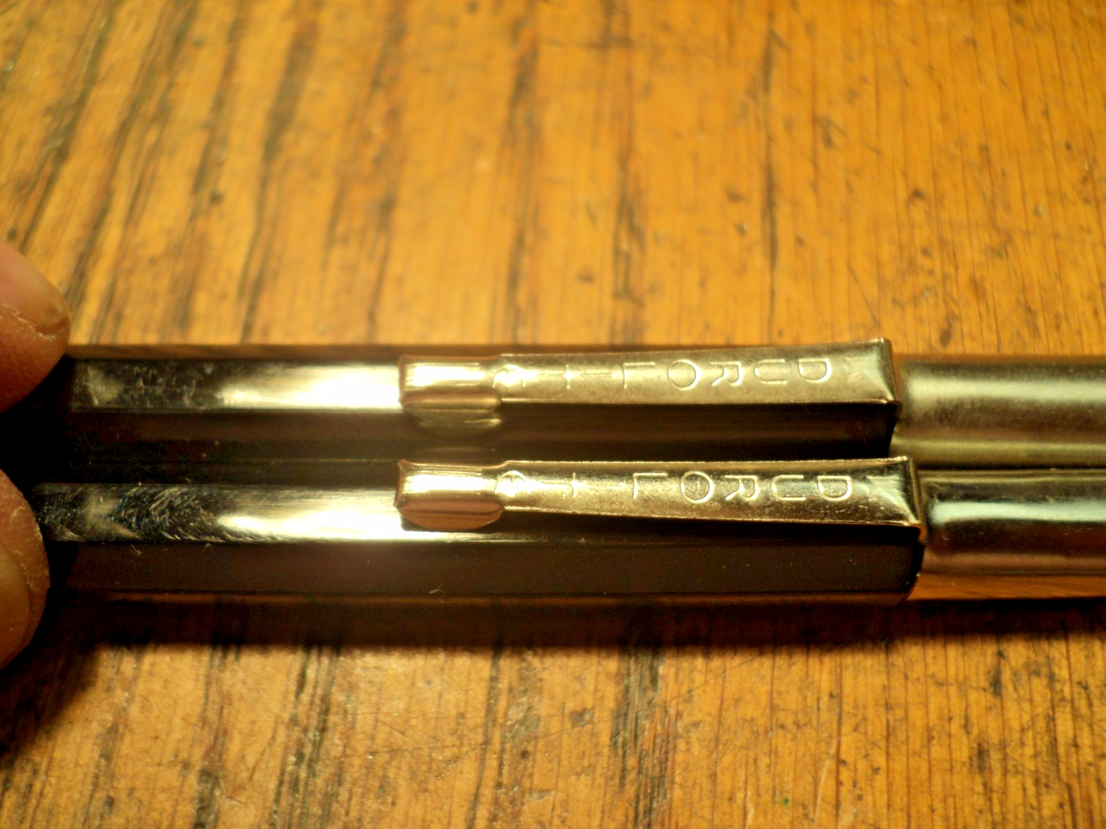 Vintage 10 Pack Durolite Mechanical Pencil Black Body & Tip NOS Seconds? 5-3/4″