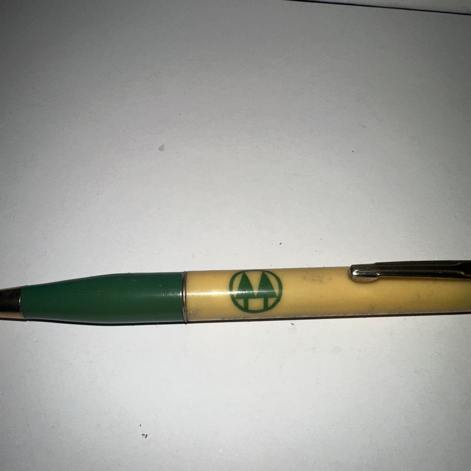 Vintage Ritepoint Mechanical Pencil Oil Cap Peace & Security Through Cooperation